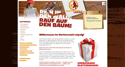 Desktop Screenshot of kletterwald-leipzig.de